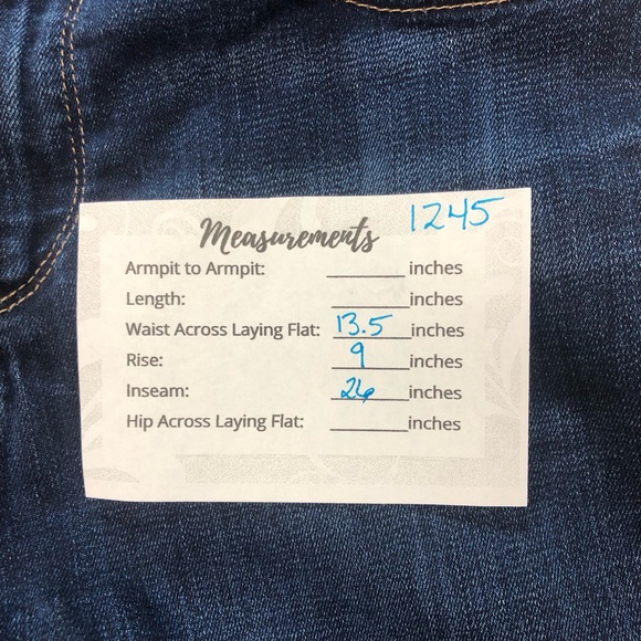 Lucky BrandDark Blue Women's Jeans Ava Skinny Frayed Hem - Picture 9 of 9